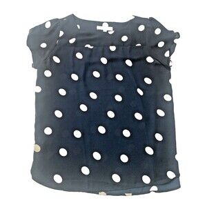 Loft Top Womens Medium Navy Lightweight Pullover Flowy Top